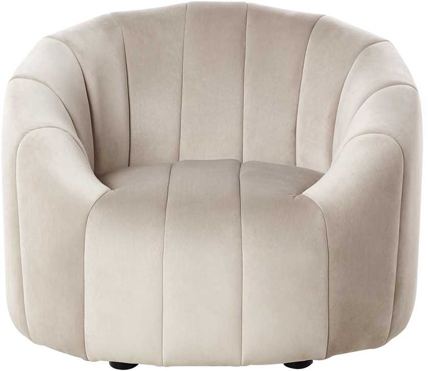 Sofa Beliani 6 asmenų svetainės baldų komplektas MALUNG, veliūras, smėlio spalvos