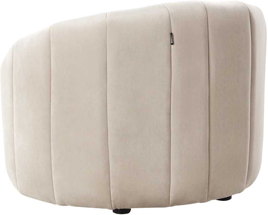 Sofa Beliani 6 asmenų svetainės baldų komplektas MALUNG, veliūras, smėlio spalvos