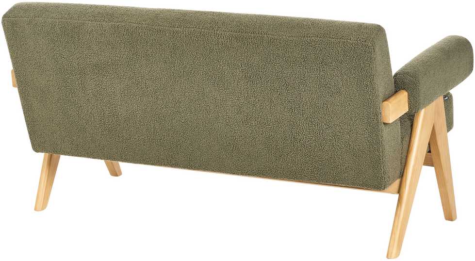 Sofa Beliani Svetainės baldų komplektas TAMRE Boucle žalias / šviesiai rudas