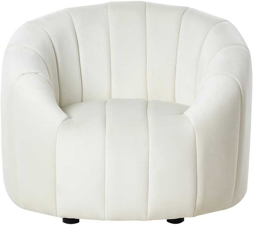 Sofa Beliani 6 vietų svetainės baldų komplektas MALUNG, veliūras, kreminė balta