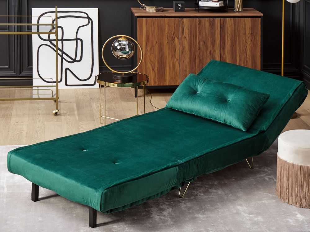 Sofa Beliani 3 vietų poilsio baldų komplektas VESTFOLD, tamsiai žalias veliūras