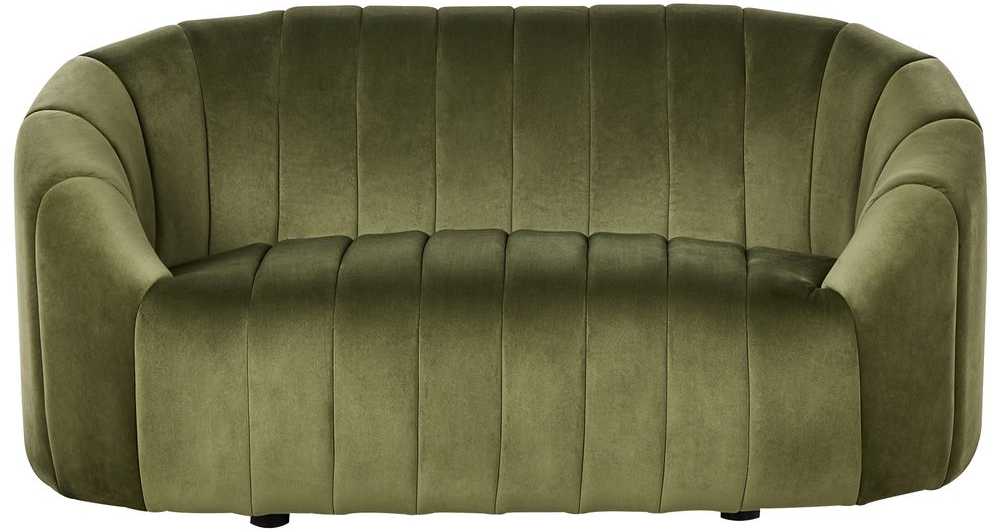 Sofa Beliani MALUNG 6 vietų minkštųjų baldų komplektas, veliūras, tamsiai žalias