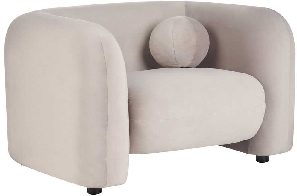 Sofa Beliani Poilsio baldų komplektas 4 asmenims LEIREN, veliūras, smėlio spalvos