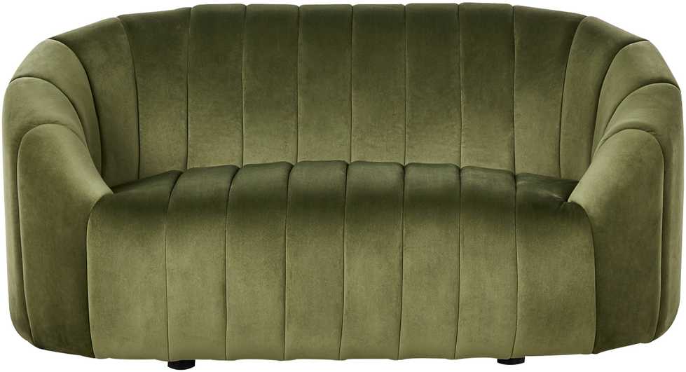 Sofa Beliani MALUNG 6 vietų minkštųjų baldų komplektas, veliūras, tamsiai žalias