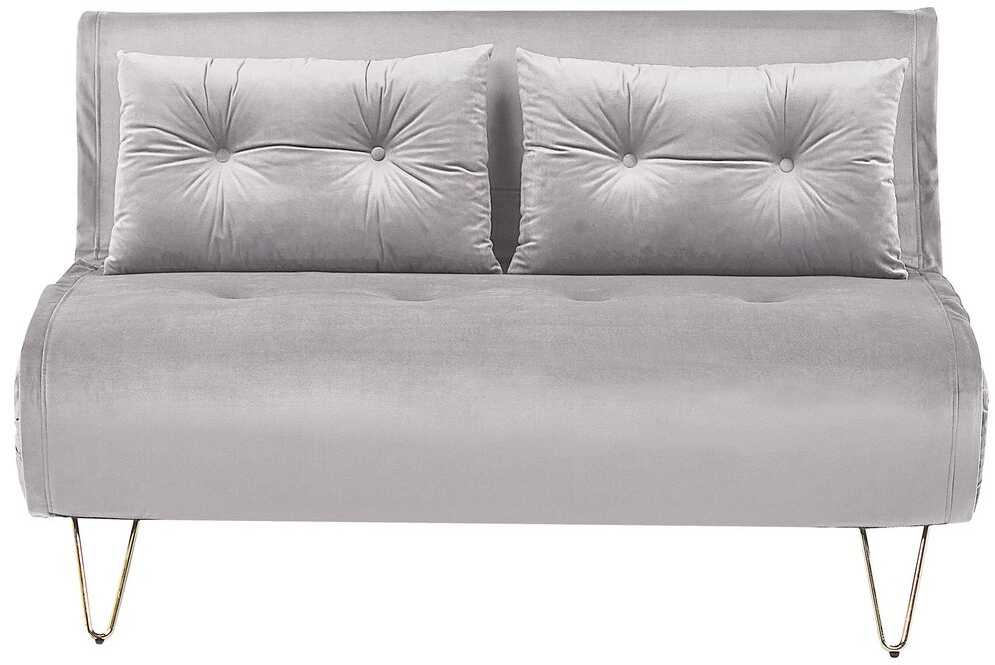 Sofa Beliani Svetainės baldų komplektas 3 asmenims VESTFOLD, veliūras, pilkas