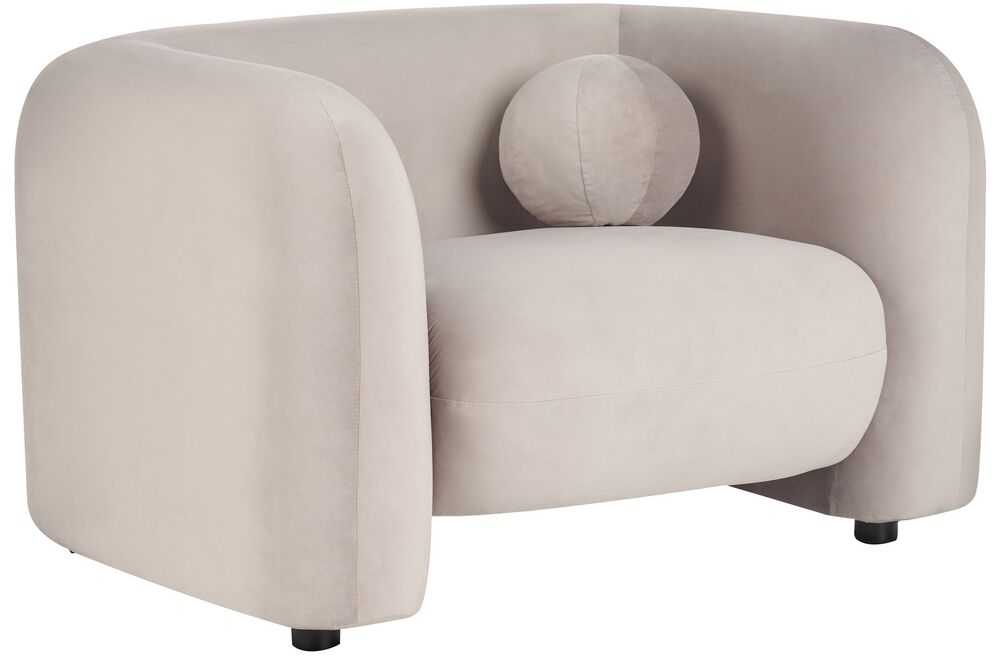 Sofa Beliani Poilsio baldų komplektas 4 asmenims LEIREN, veliūras, smėlio spalvos