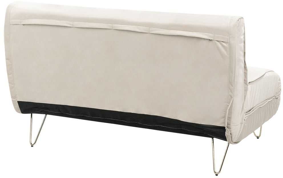Sofa Beliani 3 vietų poilsio komplektas VESTFOLD, veliūrinis, smėlio spalvos