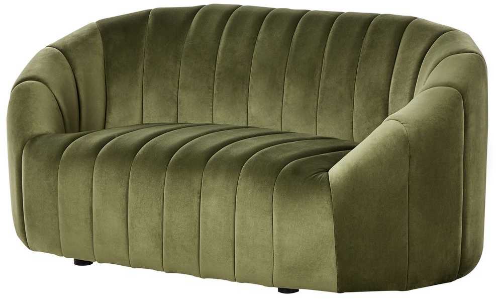 Sofa Beliani MALUNG 6 vietų minkštųjų baldų komplektas, veliūras, tamsiai žalias