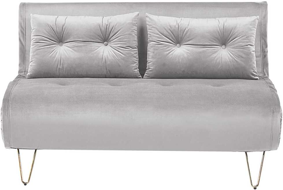Sofa Beliani Svetainės baldų komplektas 3 asmenims VESTFOLD, veliūras, pilkas