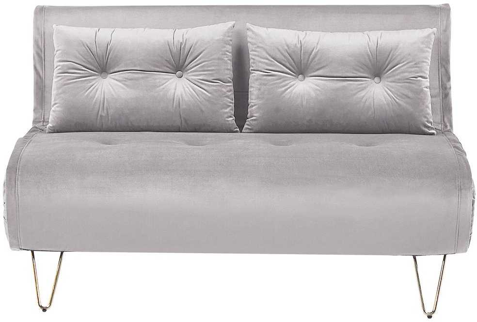 Sofa Beliani Svetainės baldų komplektas 3 asmenims VESTFOLD, veliūras, pilkas