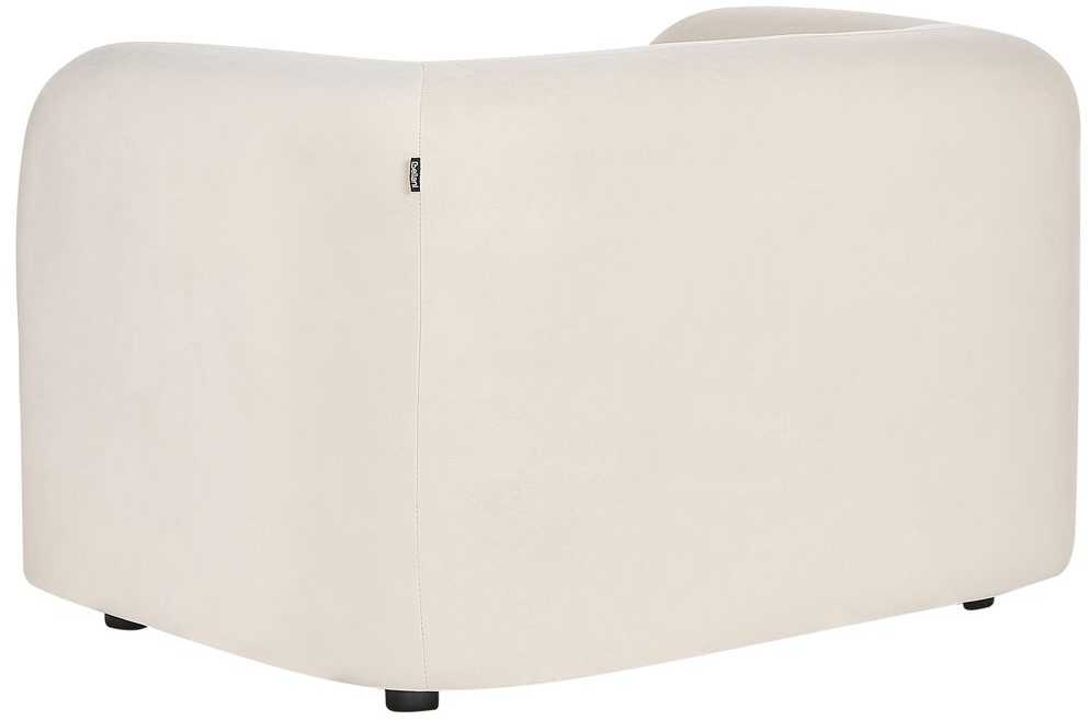 Sofa Beliani 5 vietų poilsio komplektas LEIREN, veliūras, kreminė balta
