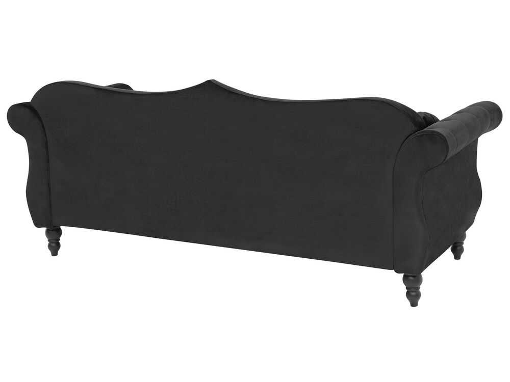 Sofa Beliani 5 vietų minkštų baldų komplektas SKIEN, veliūras, juodas