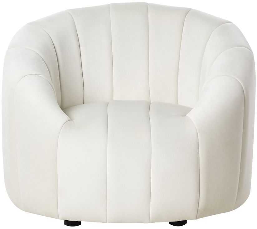Sofa Beliani 6 vietų svetainės baldų komplektas MALUNG, veliūras, kreminė balta
