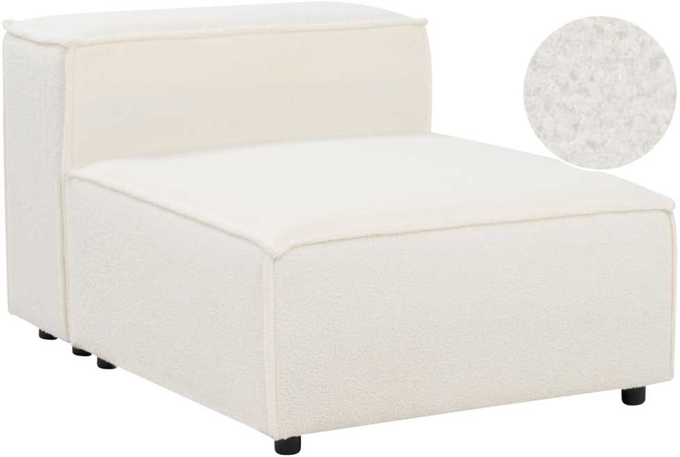Sofa Beliani Vienvietis modulis ARDAL, bouclé, sulaužyta balta
