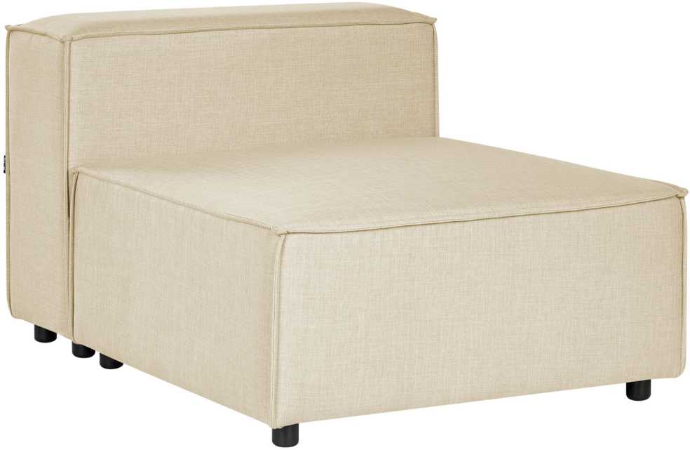 Sofa Beliani Vienvietis modulis APRICA smėlio spalvos iš dirbtinio lino