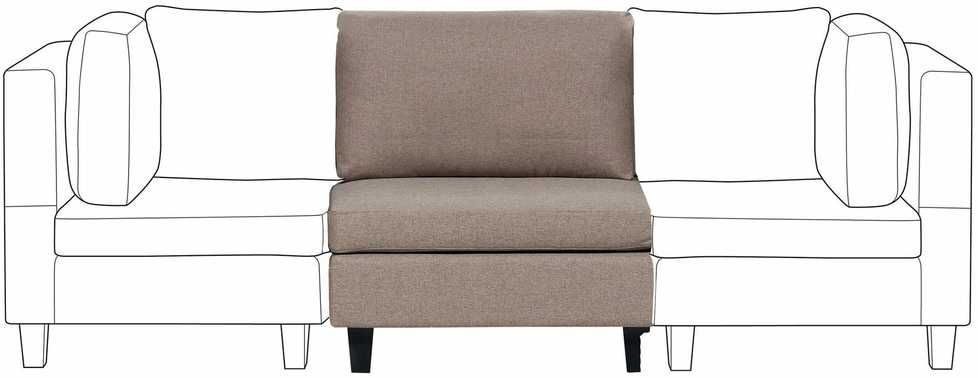Sofa Beliani Vieno asmens modulis UNSTAD rudas