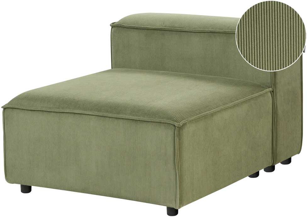 Sofa Beliani Vienvietis modulis ARDAL, žalias velvetas