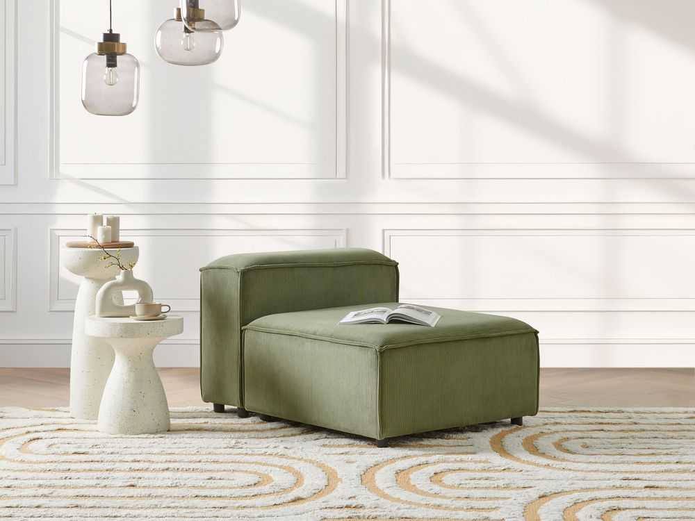 Sofa Beliani Vienvietis modulis ARDAL, žalias velvetas