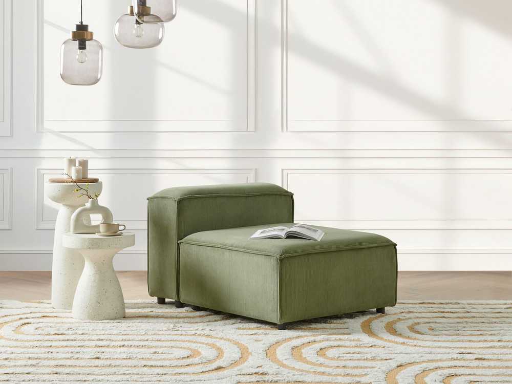 Sofa Beliani Vienvietis modulis ARDAL, žalias velvetas