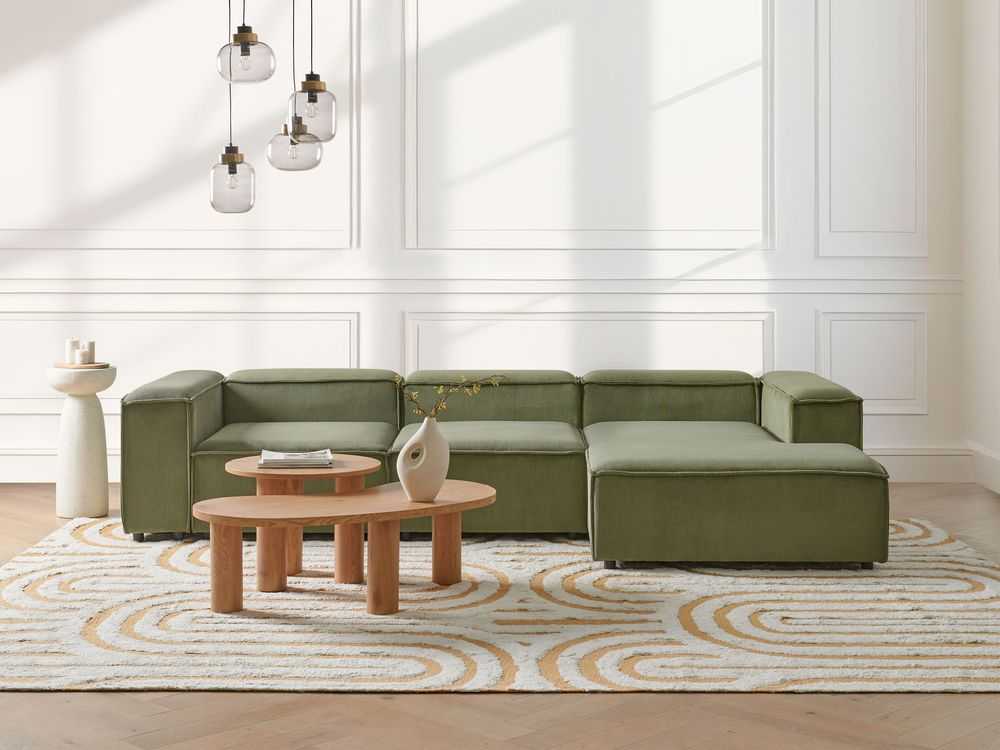 Sofa Beliani Vienvietis modulis ARDAL, žalias velvetas