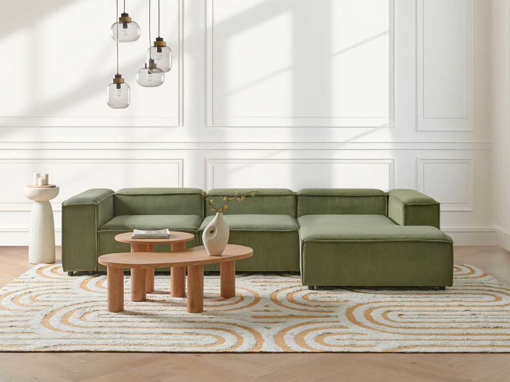 Sofa Beliani Vienvietis modulis ARDAL, žalias velvetas