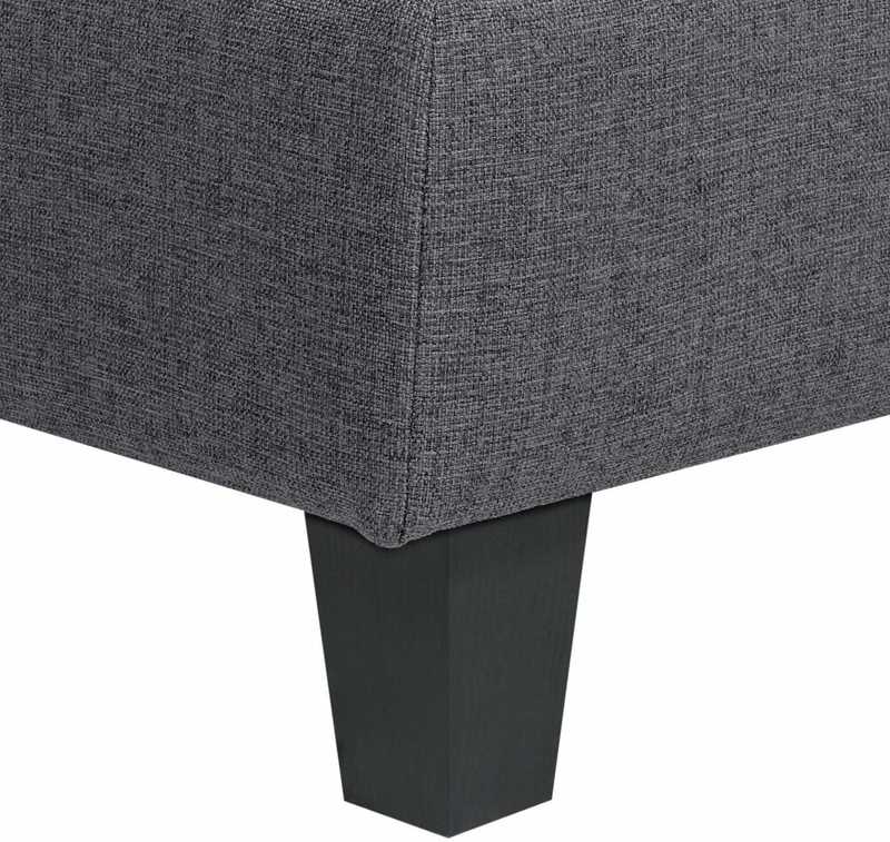 Sofa Beliani Vienvietis modulis UNSTAD, tamsiai pilkas