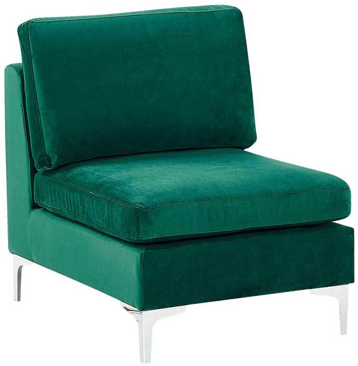 Sofa Beliani 1 vietos modulis EVJA žalias veliūras