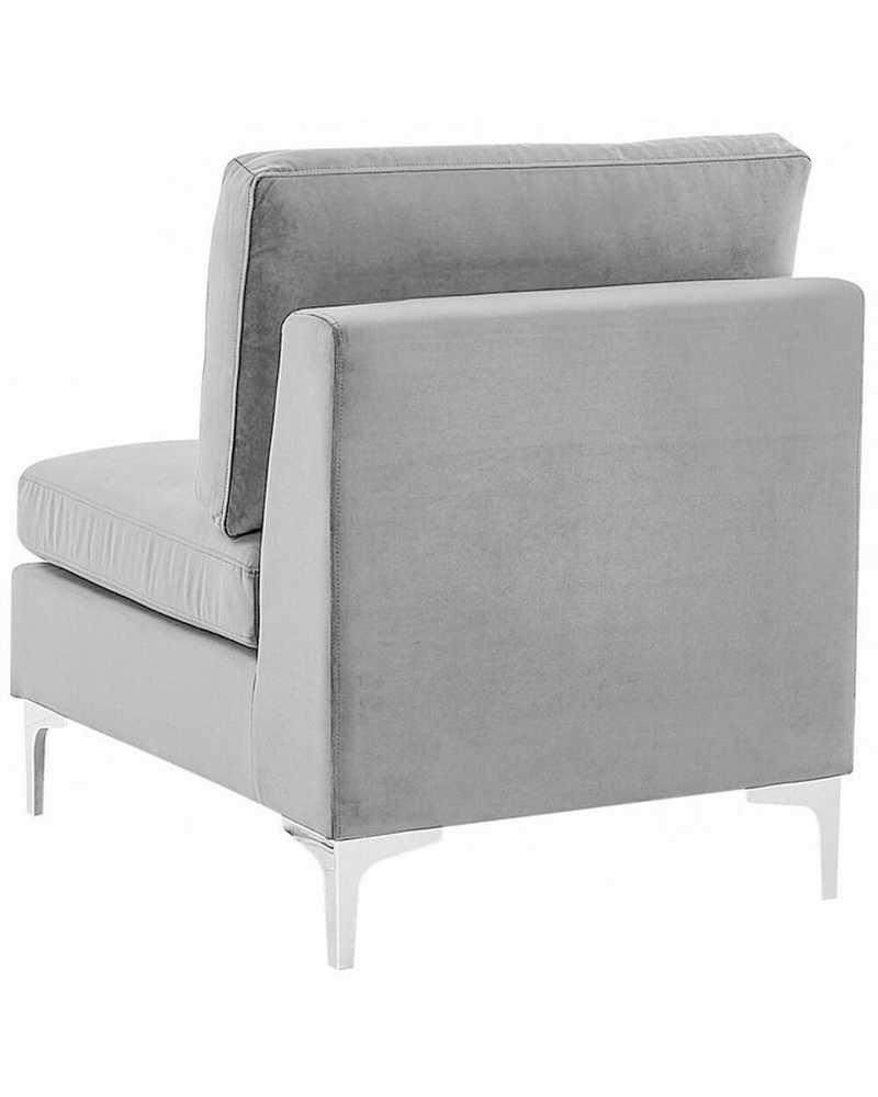 Sofa Beliani EVJA vienvietis modulis, pilkas veliūras