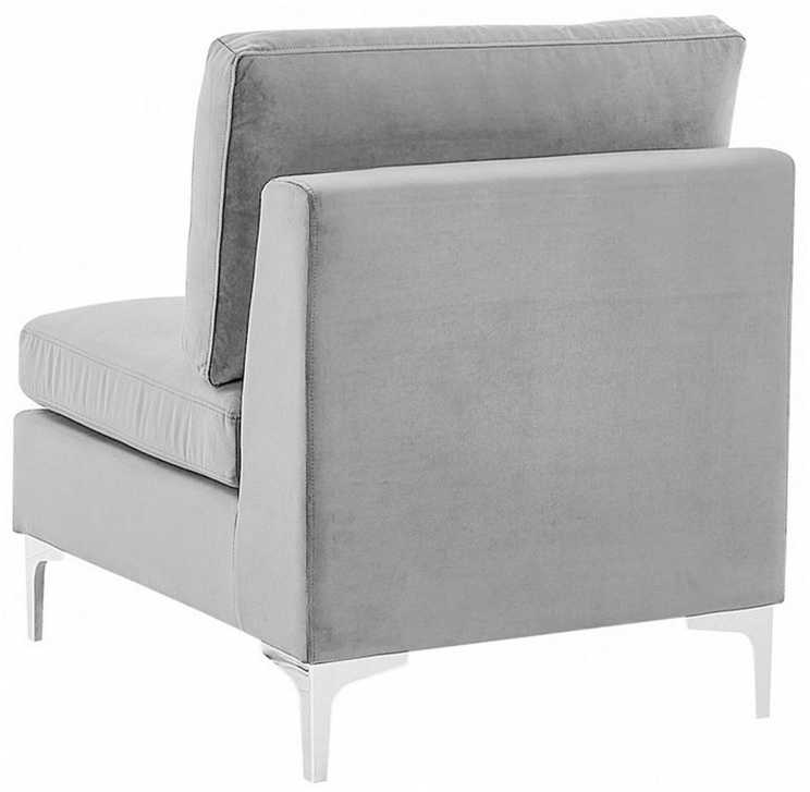 Sofa Beliani EVJA vienvietis modulis, pilkas veliūras