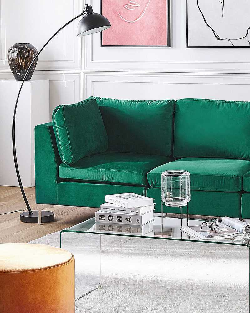 Sofa Beliani 1 vietos modulis EVJA žalias veliūras