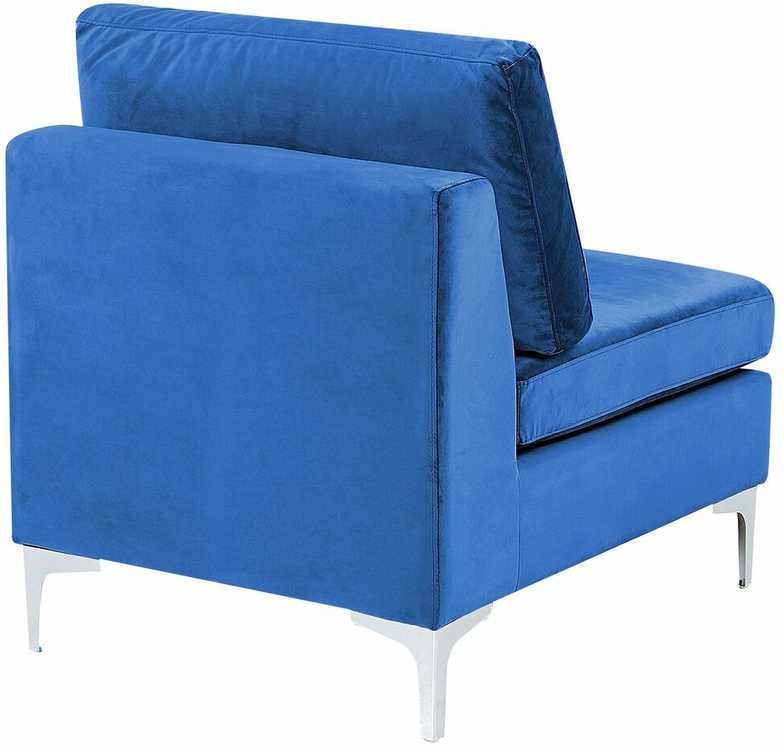 Sofa Beliani Vienvietis modulis EVJA tamsiai mėlynas veliūras