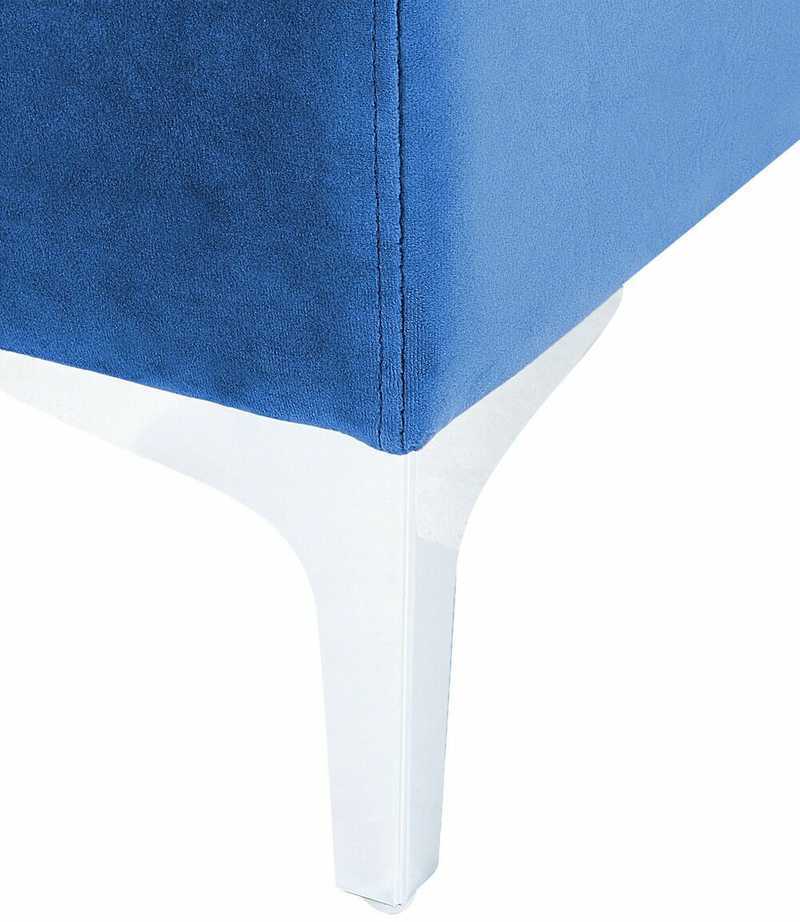 Sofa Beliani Vienvietis modulis EVJA tamsiai mėlynas veliūras