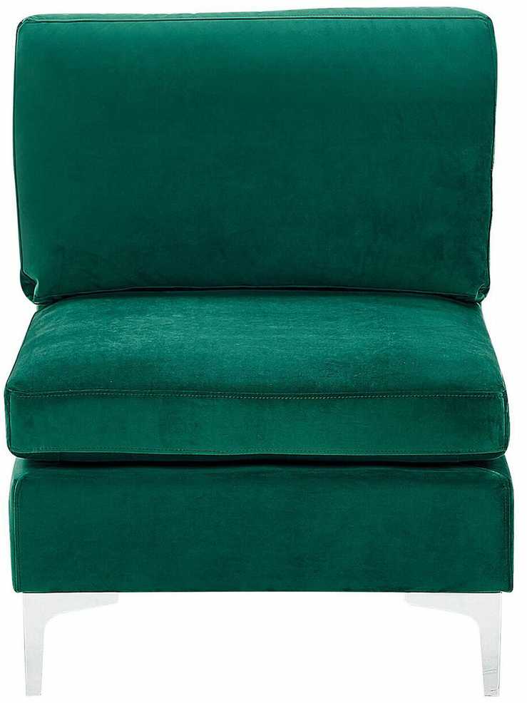 Sofa Beliani 1 vietos modulis EVJA žalias veliūras
