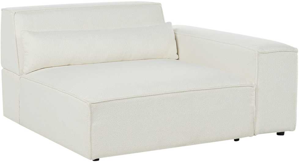 Sofa Beliani Kampinis modulis HELLNAR kairinis, kreminės spalvos „Bouclé“