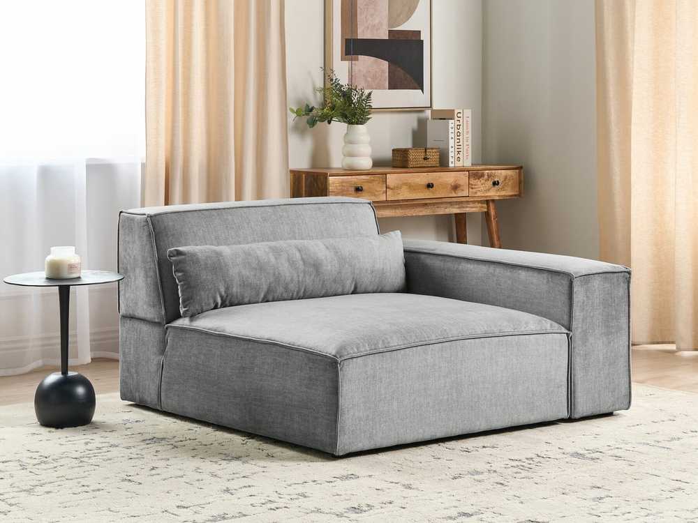 Sofa Beliani Kampinis modulis HELLNAR kairinys, pilkas