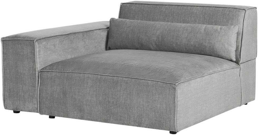 Sofa Beliani Kampinis modulis HELLNAR dešininis pilkas