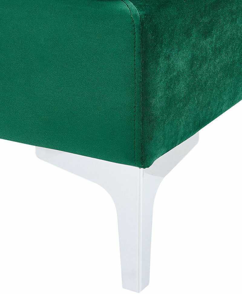Sofa Beliani Kampinis modulis EVJA, žalias veliūras