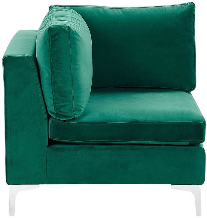 Sofa Beliani Kampinis modulis EVJA, žalias veliūras