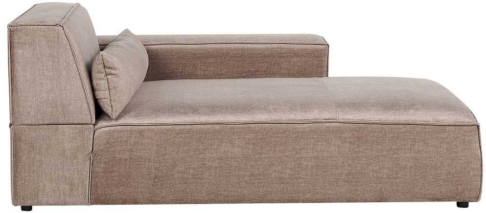 Beliani Trivietė modulinė kampinė sofa HELLNAR, šviesiai ruda, kairinė