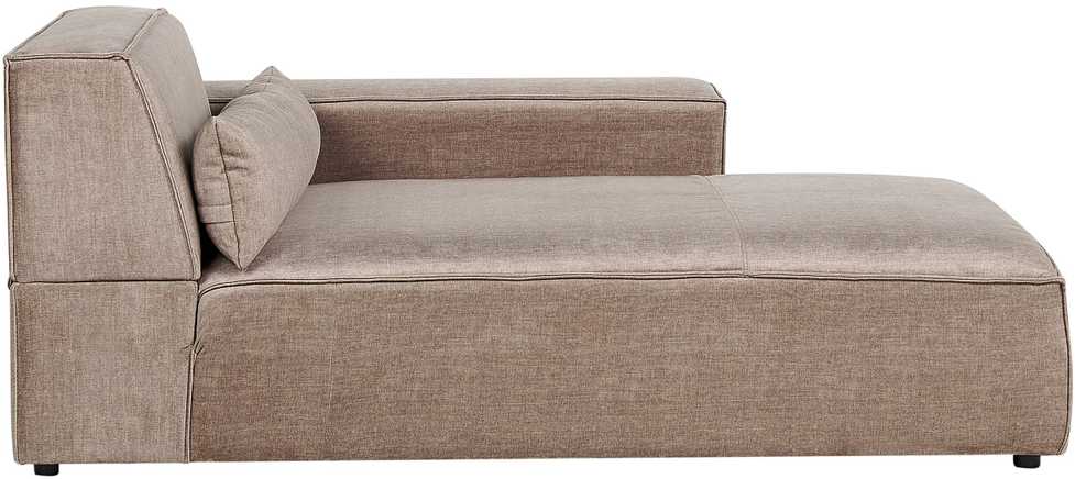 Beliani Trivietė modulinė kampinė sofa HELLNAR, šviesiai ruda, kairinė