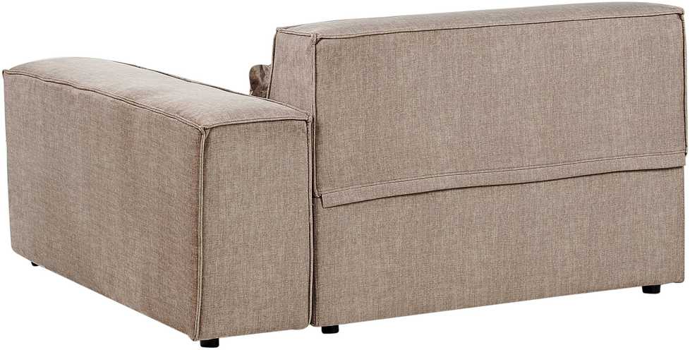 Beliani Trivietė modulinė kampinė sofa HELLNAR, šviesiai ruda, kairinė