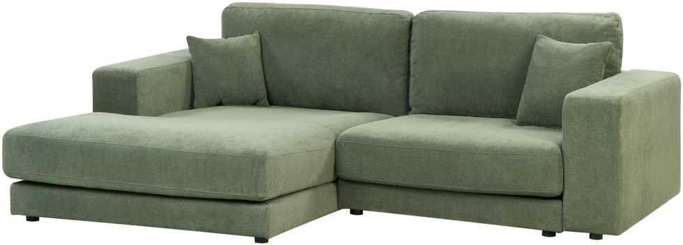 Beliani 3 asmenų kampinė sofa LOFOTEN žalia dešininė
