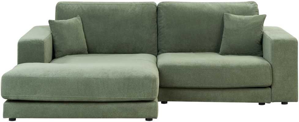 Beliani 3 asmenų kampinė sofa LOFOTEN žalia dešininė
