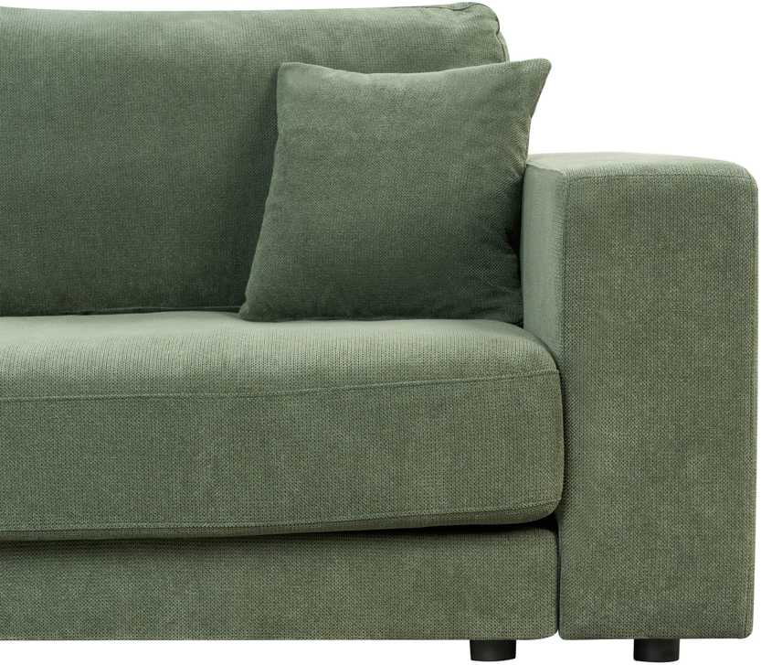 Beliani 3 asmenų kampinė sofa LOFOTEN žalia dešininė