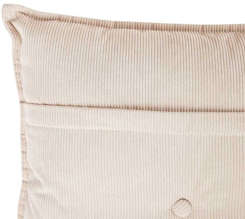 Beliani 3-vietė kampinė sofa DOLVA, velvetas, smėlio spalvos, kairinė