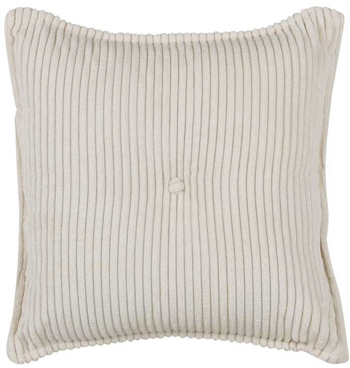 Beliani 3 vietų kampinė sofa DOLVA, velvetas, kreminė balta, kairinė