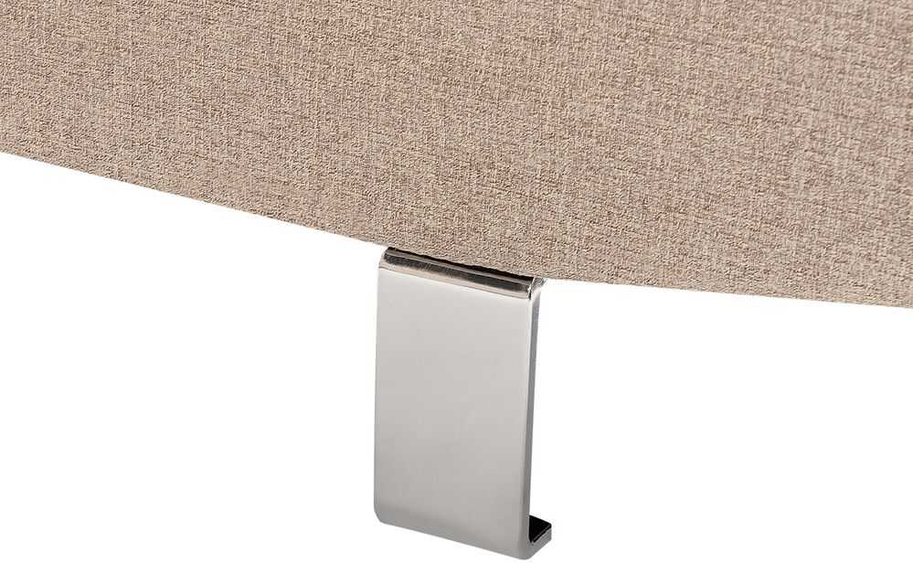 Beliani 5 vietų kampinė sofa NORREA smėlio spalvos kairinė