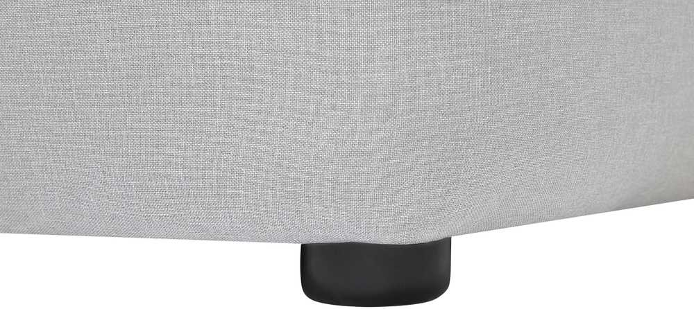Beliani Trivietė kampinė sofa DOLVA, šviesiai pilka, kairinė