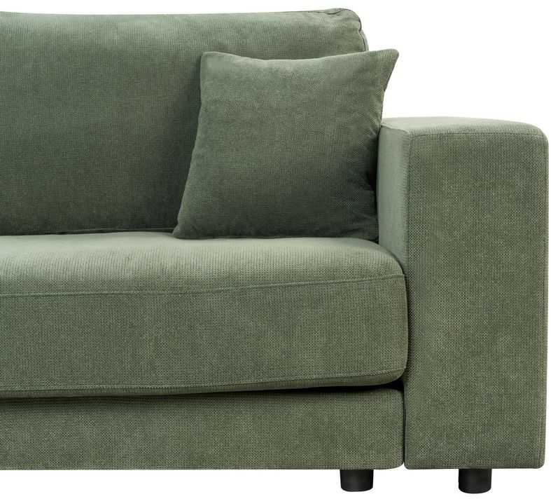 Beliani 3 asmenų kampinė sofa LOFOTEN žalia dešininė