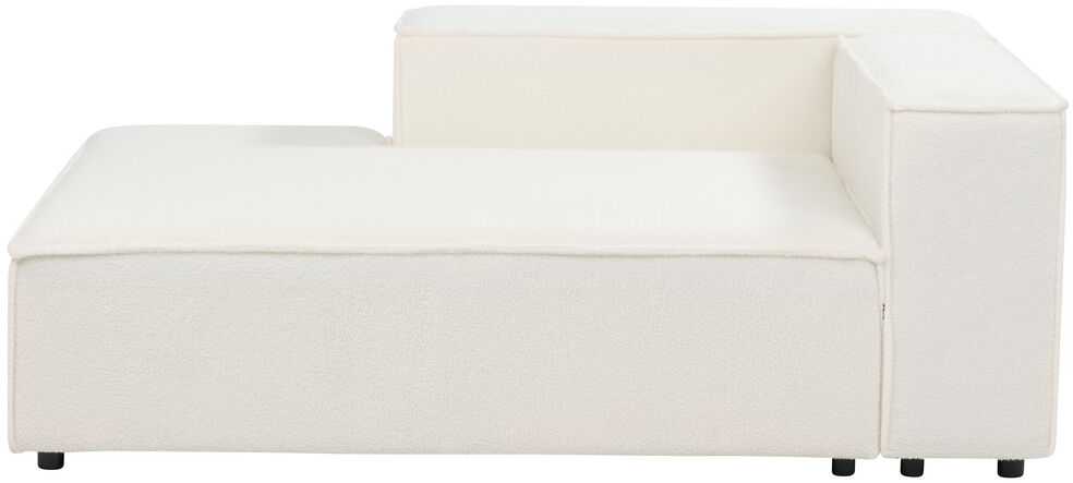 Beliani Modulinė 4 vietų kampinė sofa ARDAL Boucle, laužyta balta, dešinės pusės